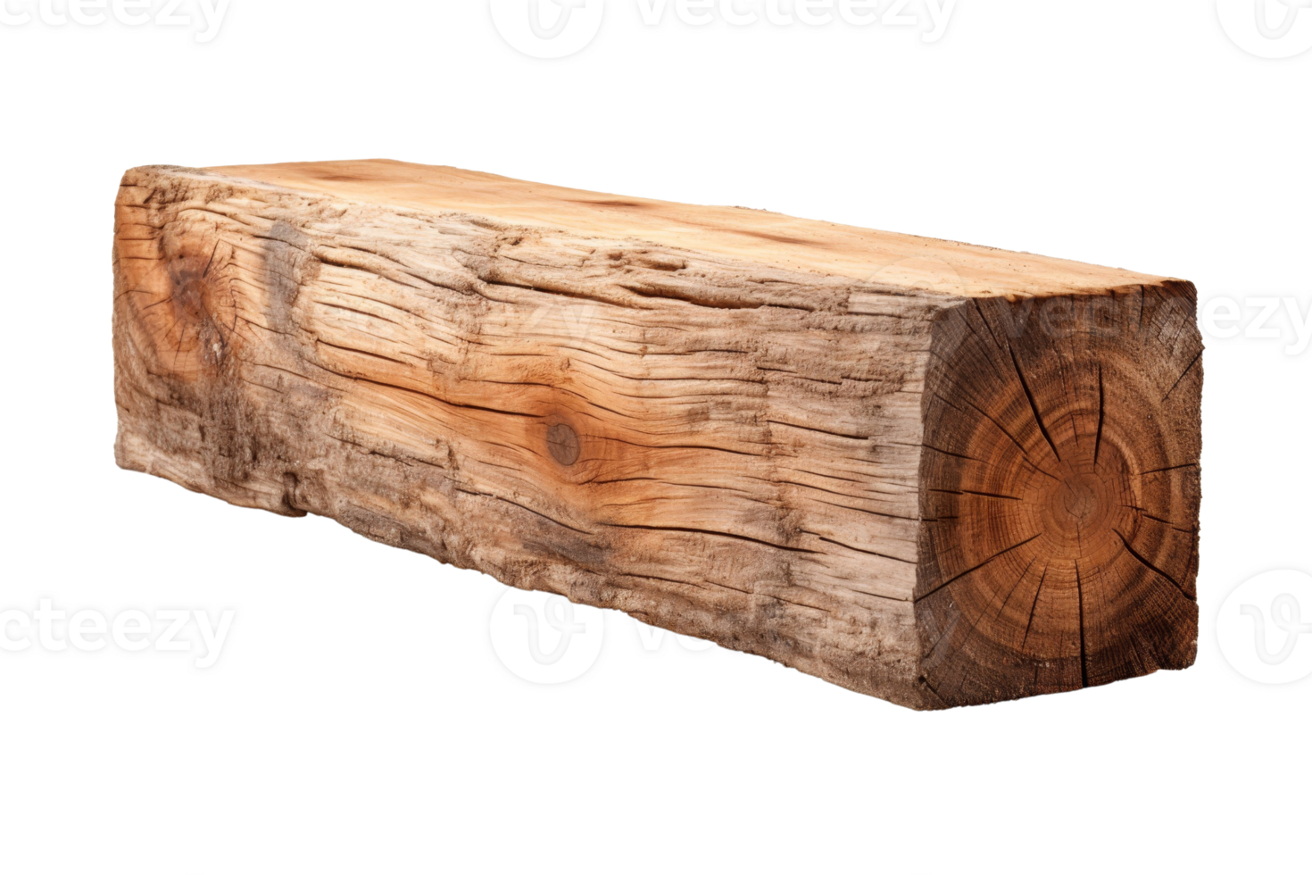 A large log with a hole in the middle. The log is brown and has a rough texture png