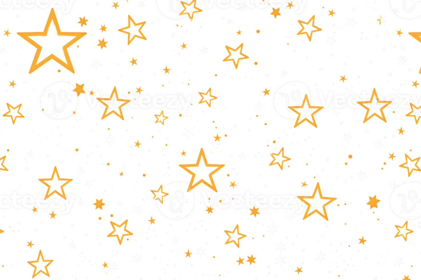 Golden stars scattered on a black background, creating a festive, celebratory, and magical ambiance. Perfect for holiday and event graphics. png