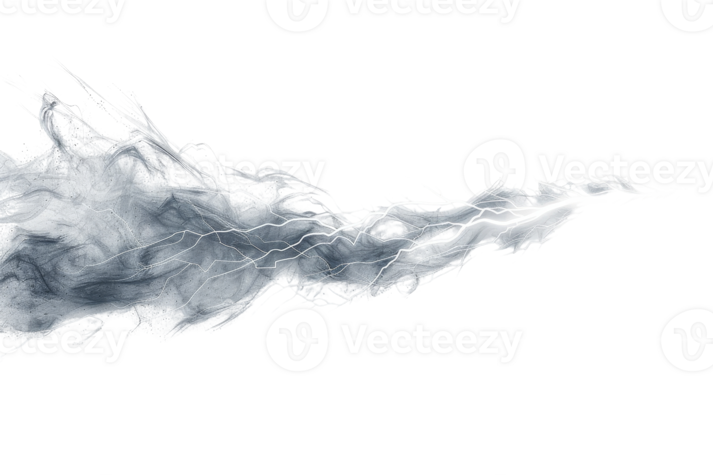 Abstract cloud-like smoke with intricate swirling patterns on a transparent background. Perfect for digital art and graphic design visuals. png