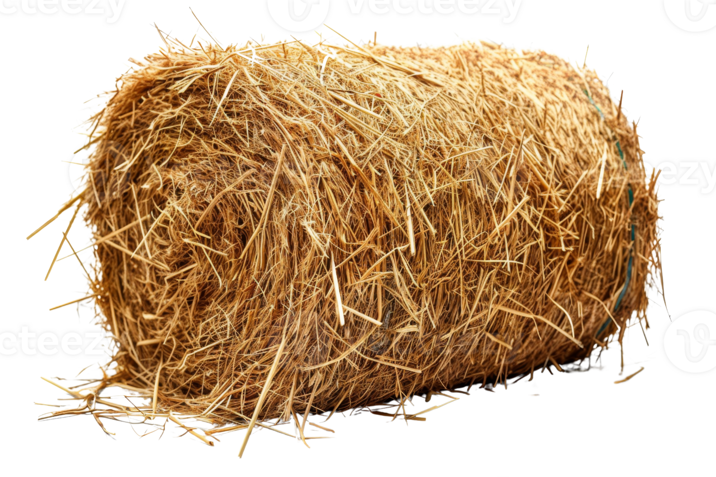 Large, round hay bale isolated on transparent background. perfect for agricultural, farming, and rustic-themed projects or design elements. png