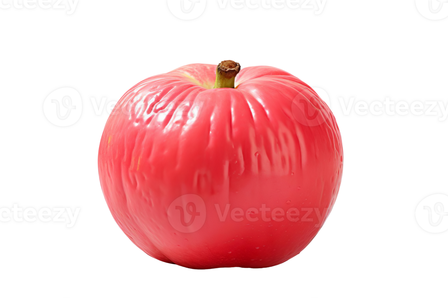 Close-up of a fresh, ripe red apple isolated on a transparent background. The vibrant color and natural texture of the apple are clearly shown. png