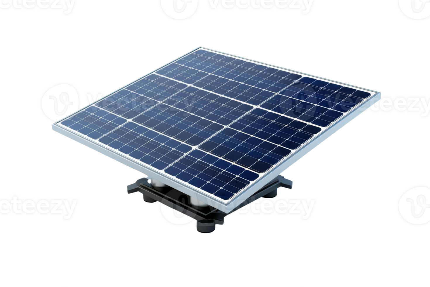 High-quality solar panel isolated on transparent background. perfect for clean energy and renewable power concepts. png