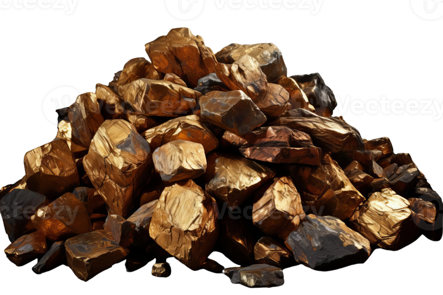 A pile of rocks with gold flecks on them. The rocks are piled on top of each other, creating a mound. The gold flecks on the rocks give the impression of a treasure trove or a valuable find png