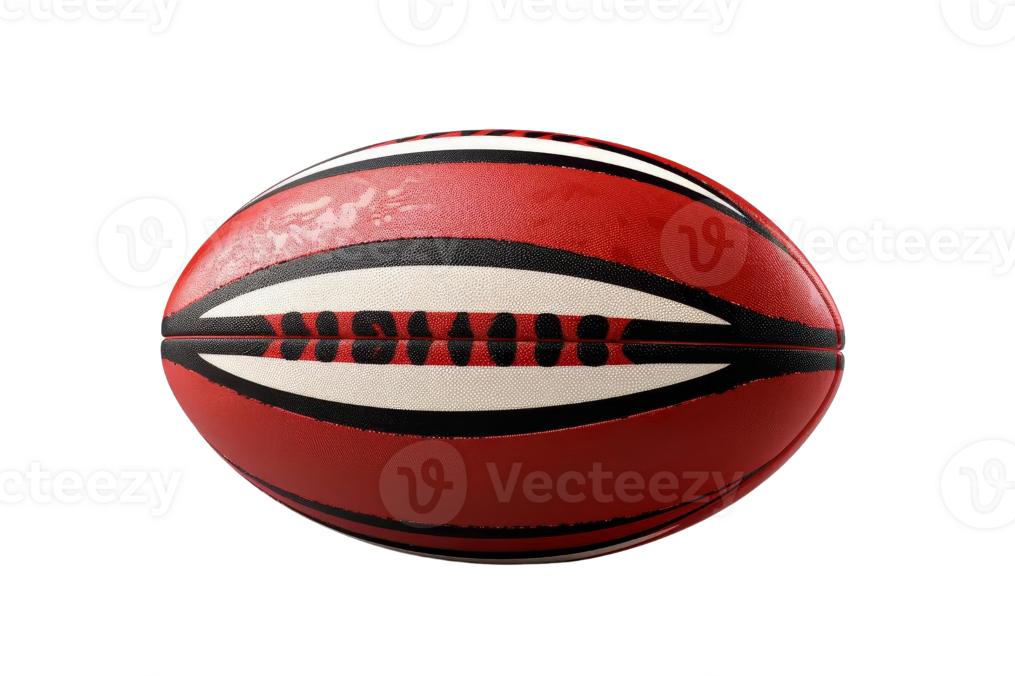 A football is shown in a white background. The ball is red and white with the word football on it png