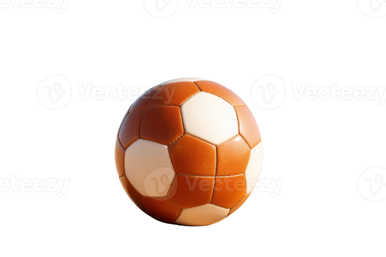 High-quality image of a classic soccer ball on a transparent background. Ideal for sports-themed designs, marketing materials, and web content. png