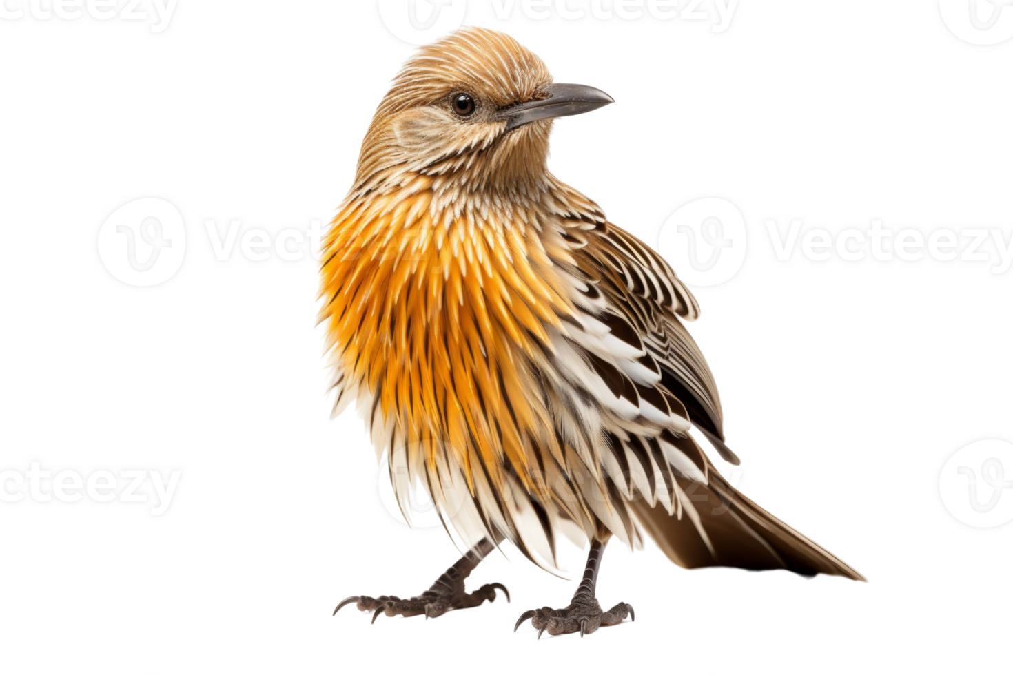 Close-up of a colorful bird with striking plumage, featuring intricate patterns and vibrant hues. Perfect for nature and wildlife-themed projects. png