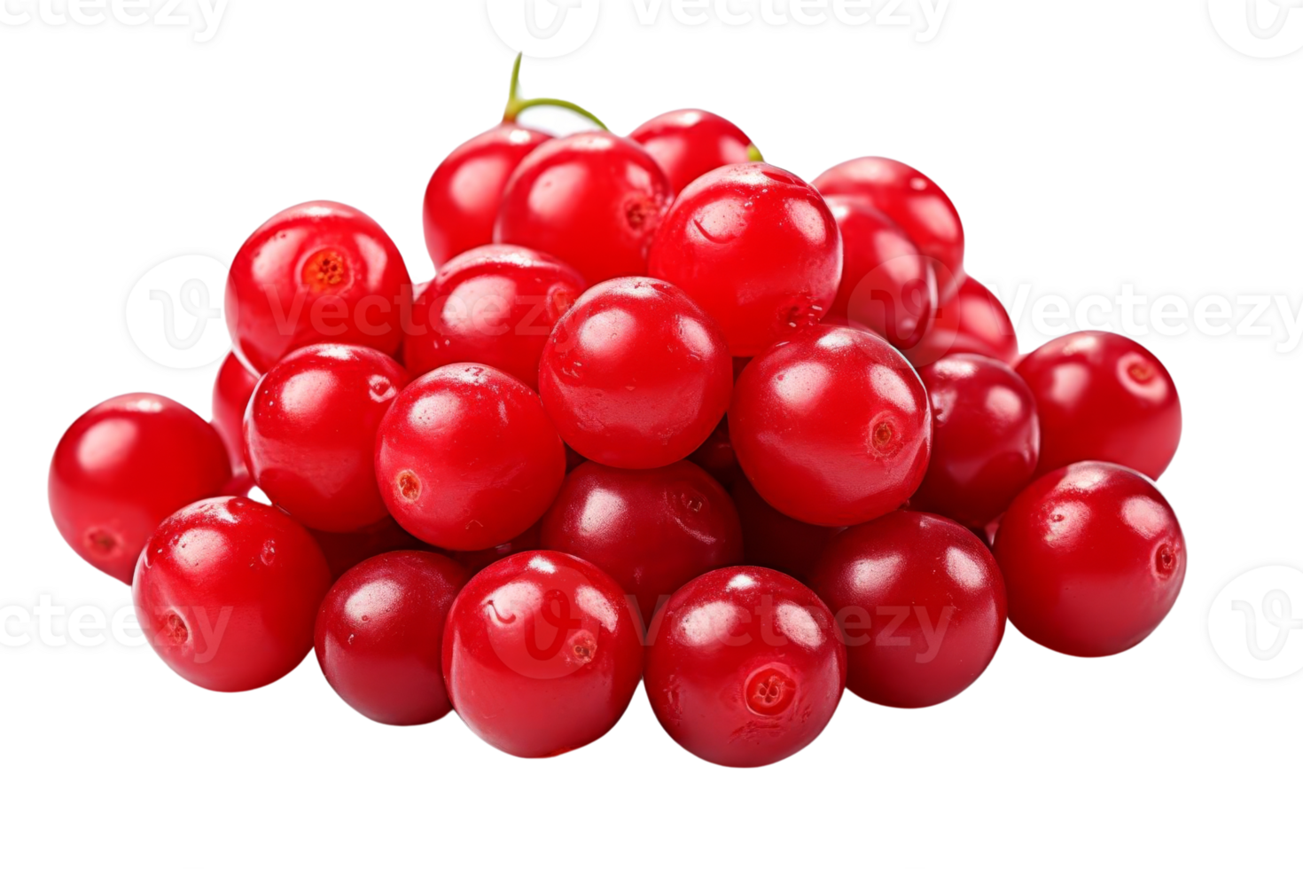 Close-up of fresh, ripe red currants isolated on transparent background. Perfect for healthy eating, dessert, and food concepts. png