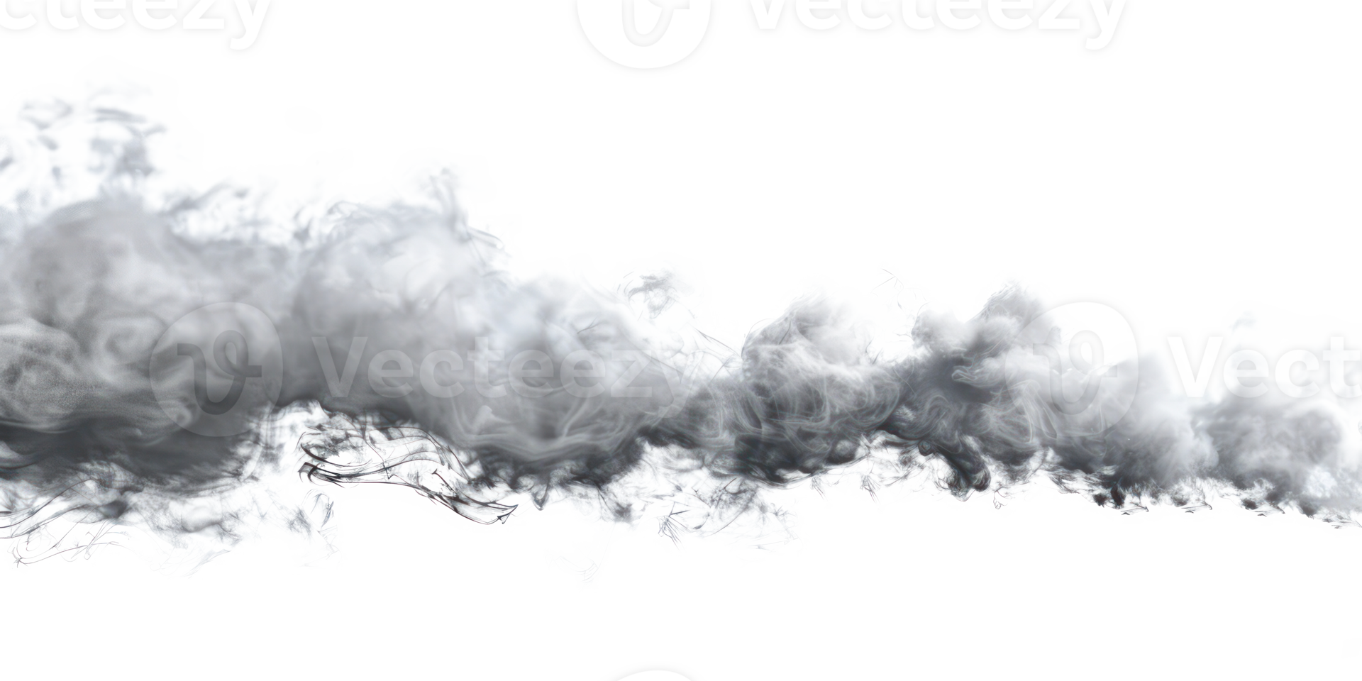 chimney releasing a fantastic amount of smoke isolate on transparency background png