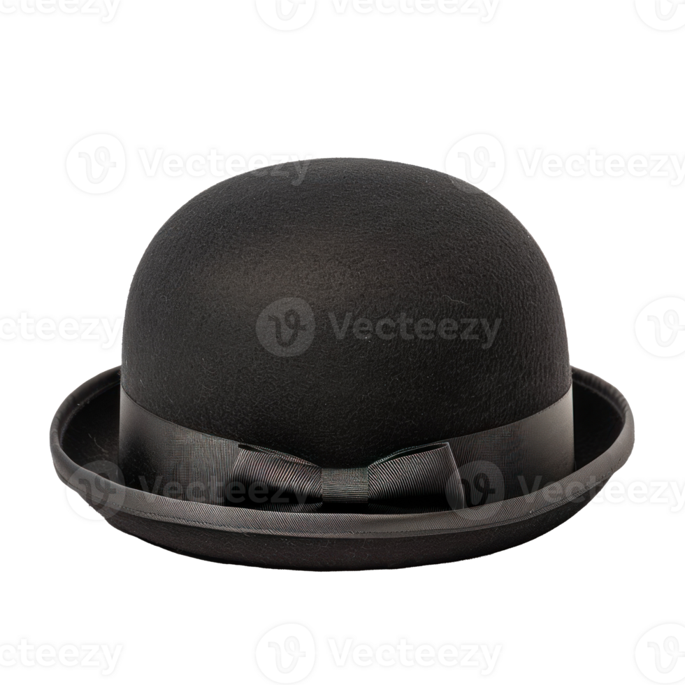 Bowler Hat front view full length isolate on transparency background png