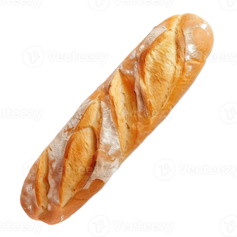 pane baguette superiore Visualizza pieno lunghezza isolato su trasparenza sfondo png