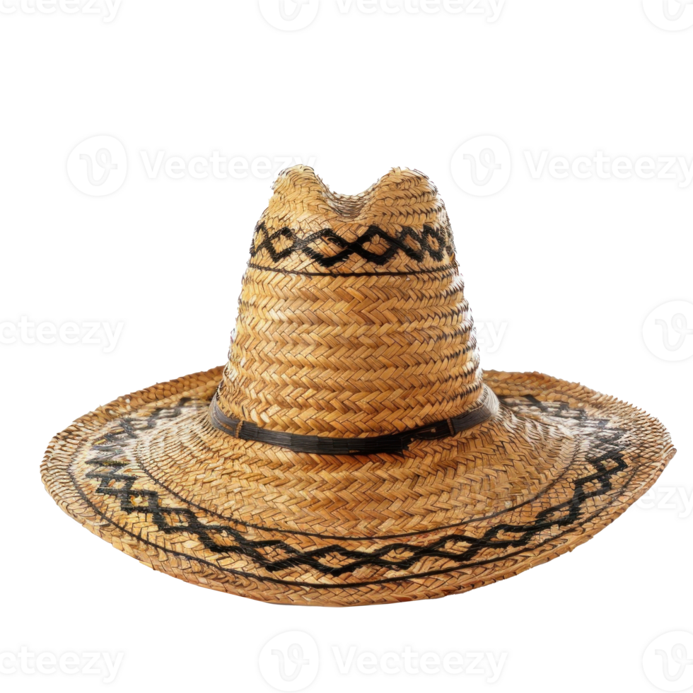 Sombrero front view full length isolate on transparency background png