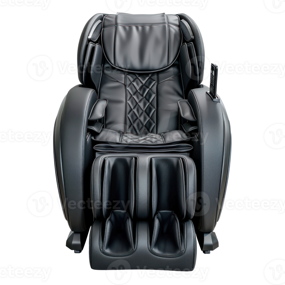 Massage Chair front view full length isolate on transparency background png