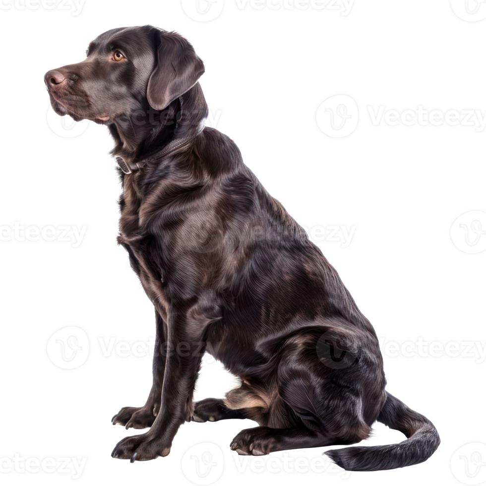 Labrador Retrievers side view full body isolate on transparency background png