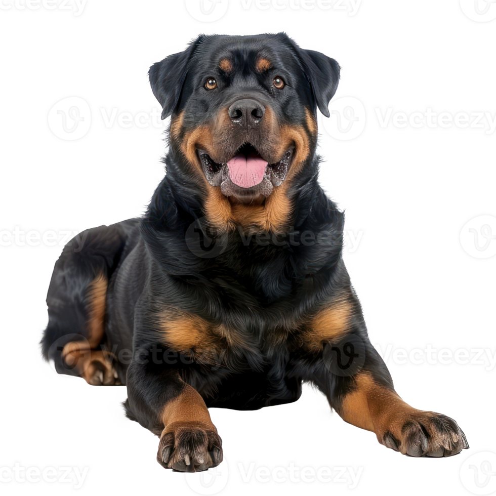 Rottweilers full body isolate on transparency background png
