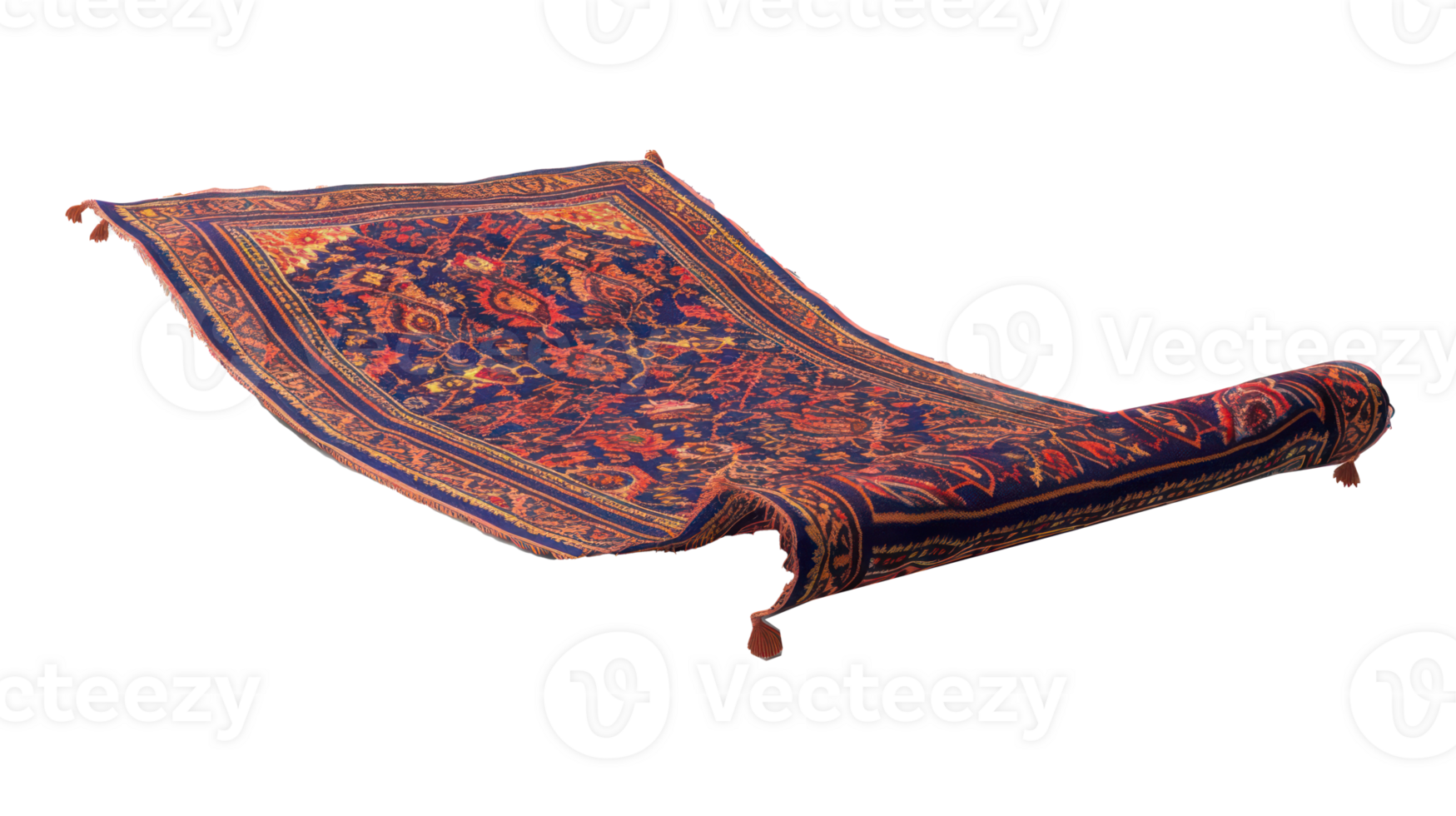 floated Magic carpet isolate on transparency background png