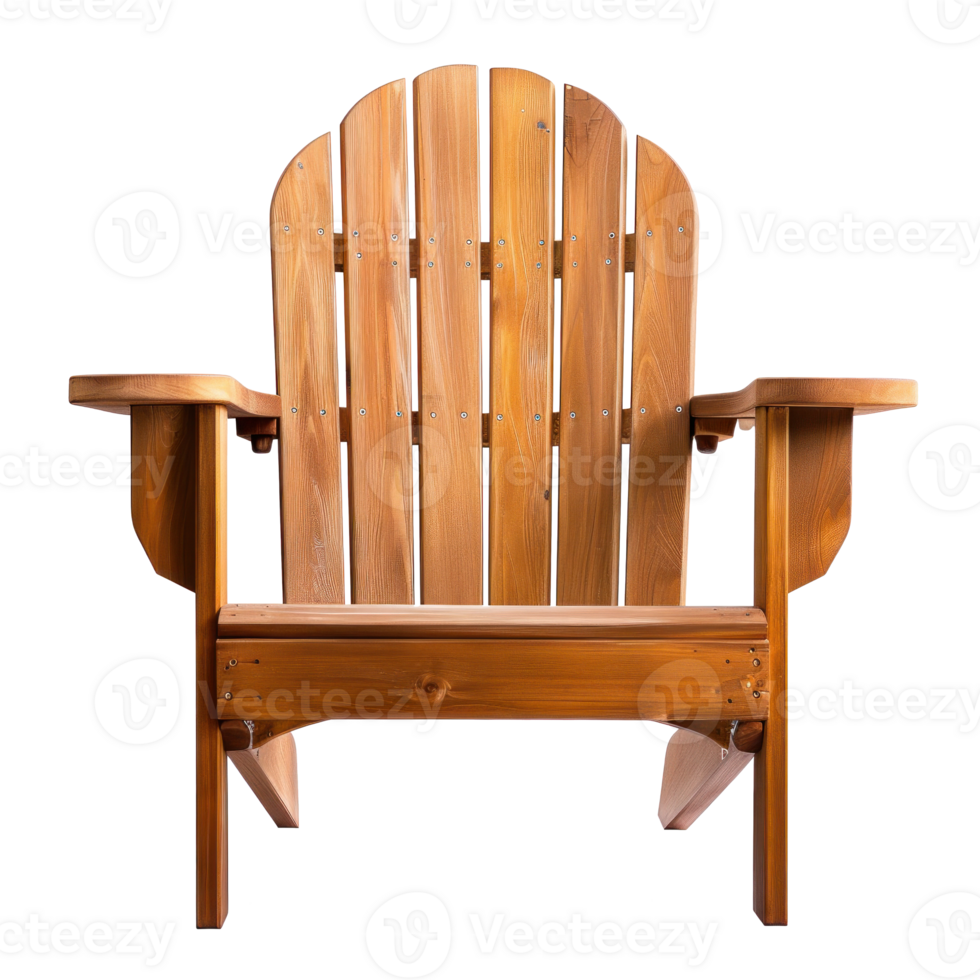 Adirondack Chair front view full length isolate on transparency background png