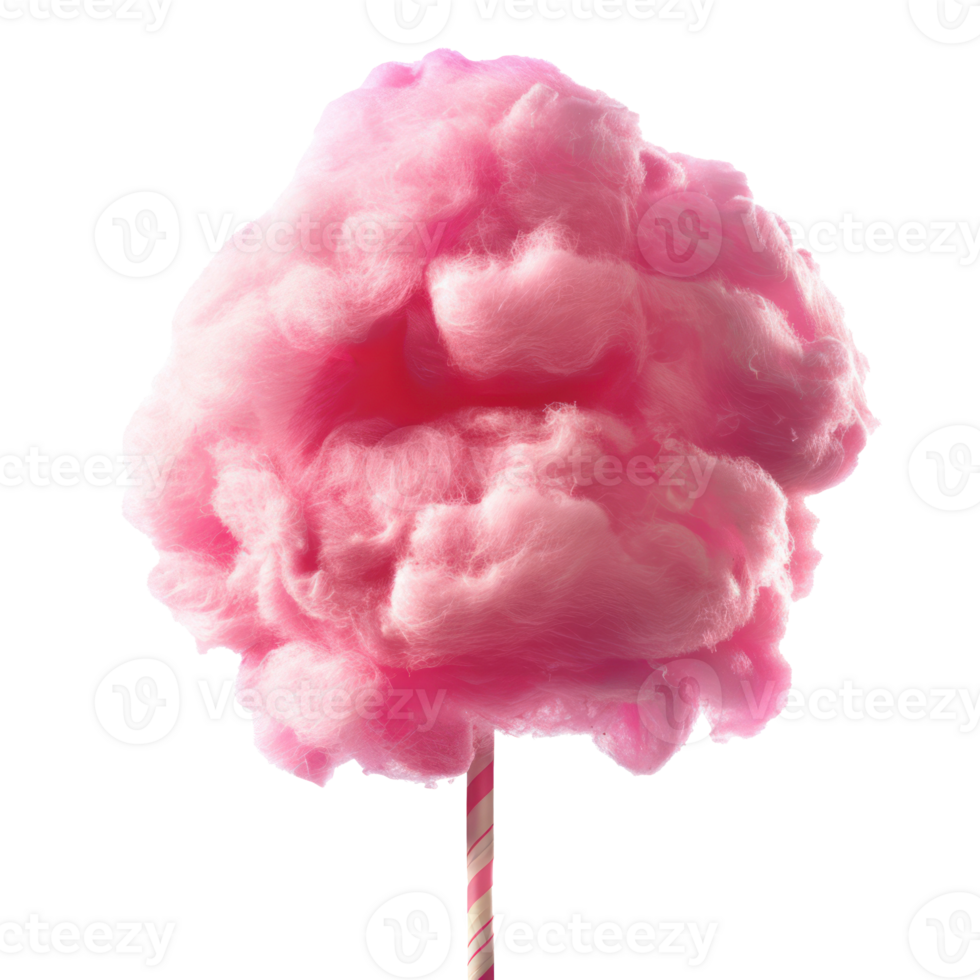 cotton candy isolate on transparency background png