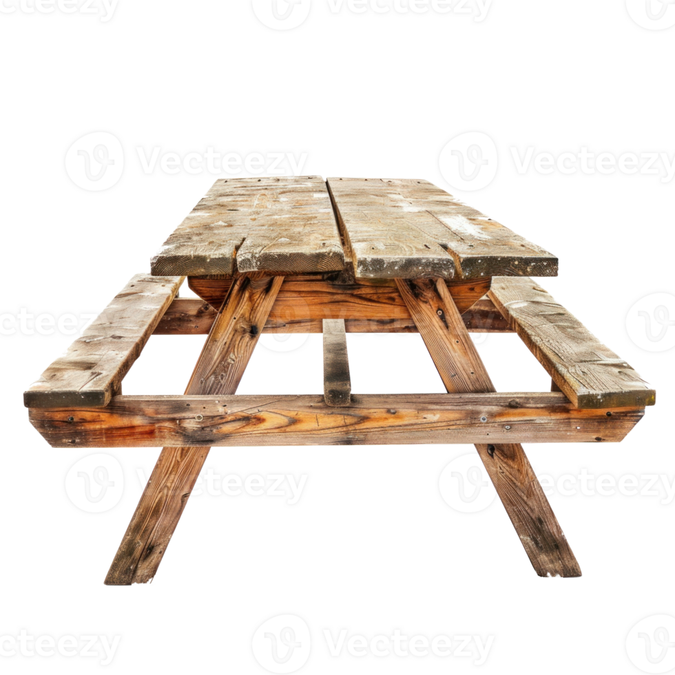Picnic Table isolate on transparency background png