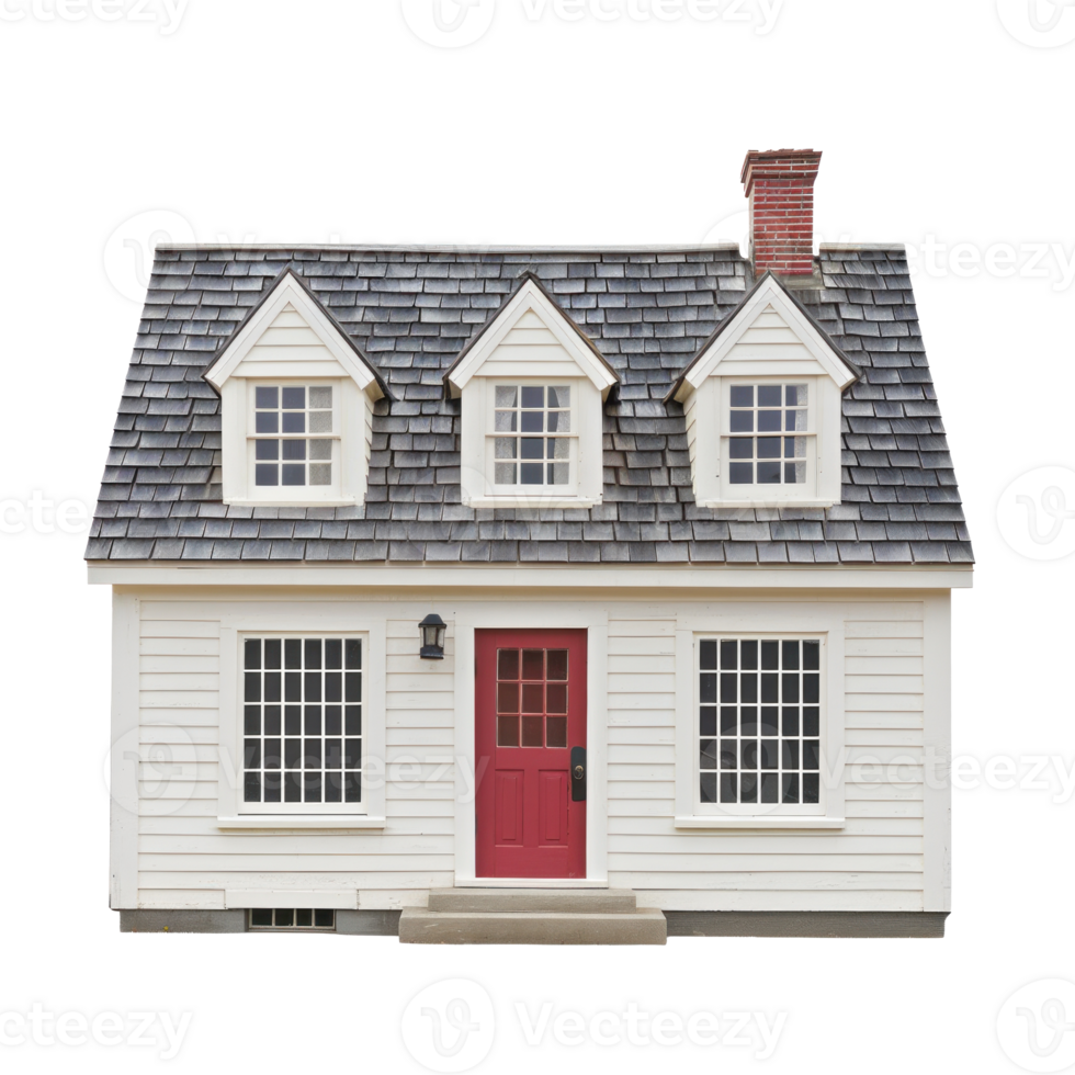 Cape Cod House isolate on transparency background png