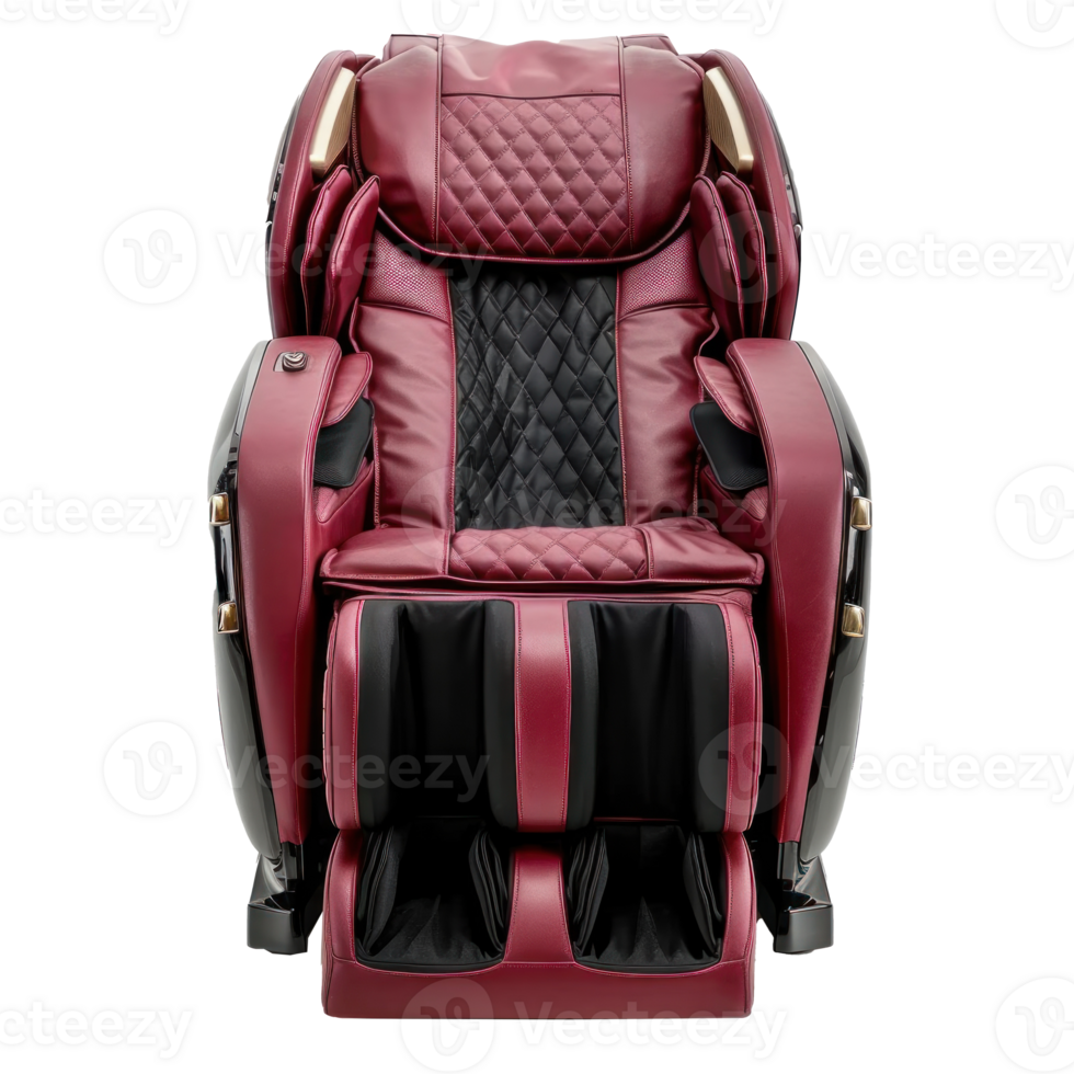 Massage Chair front view full length isolate on transparency background png