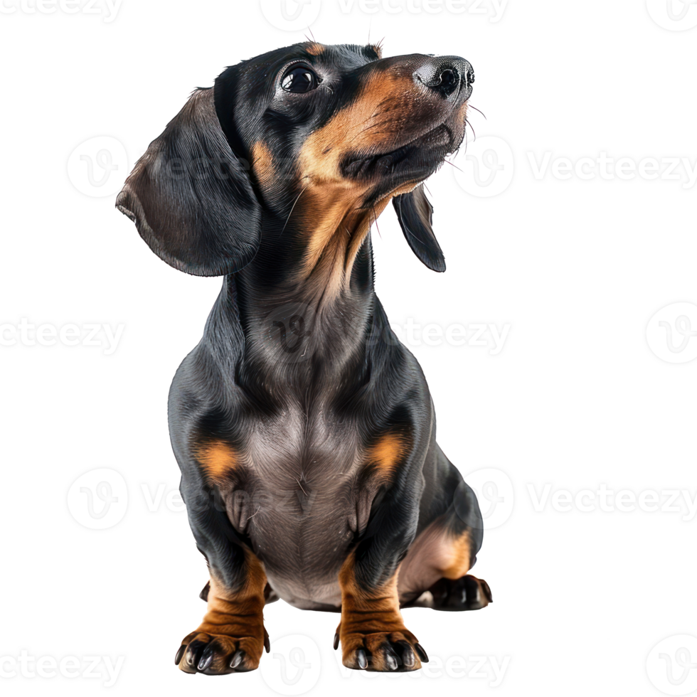 Dachshund dog full body isolate on transparency background png
