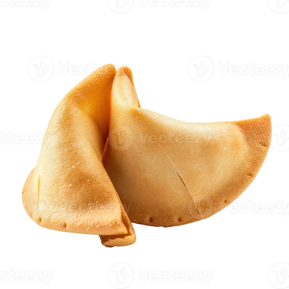 fortune cookie side view isolate on transparency background png