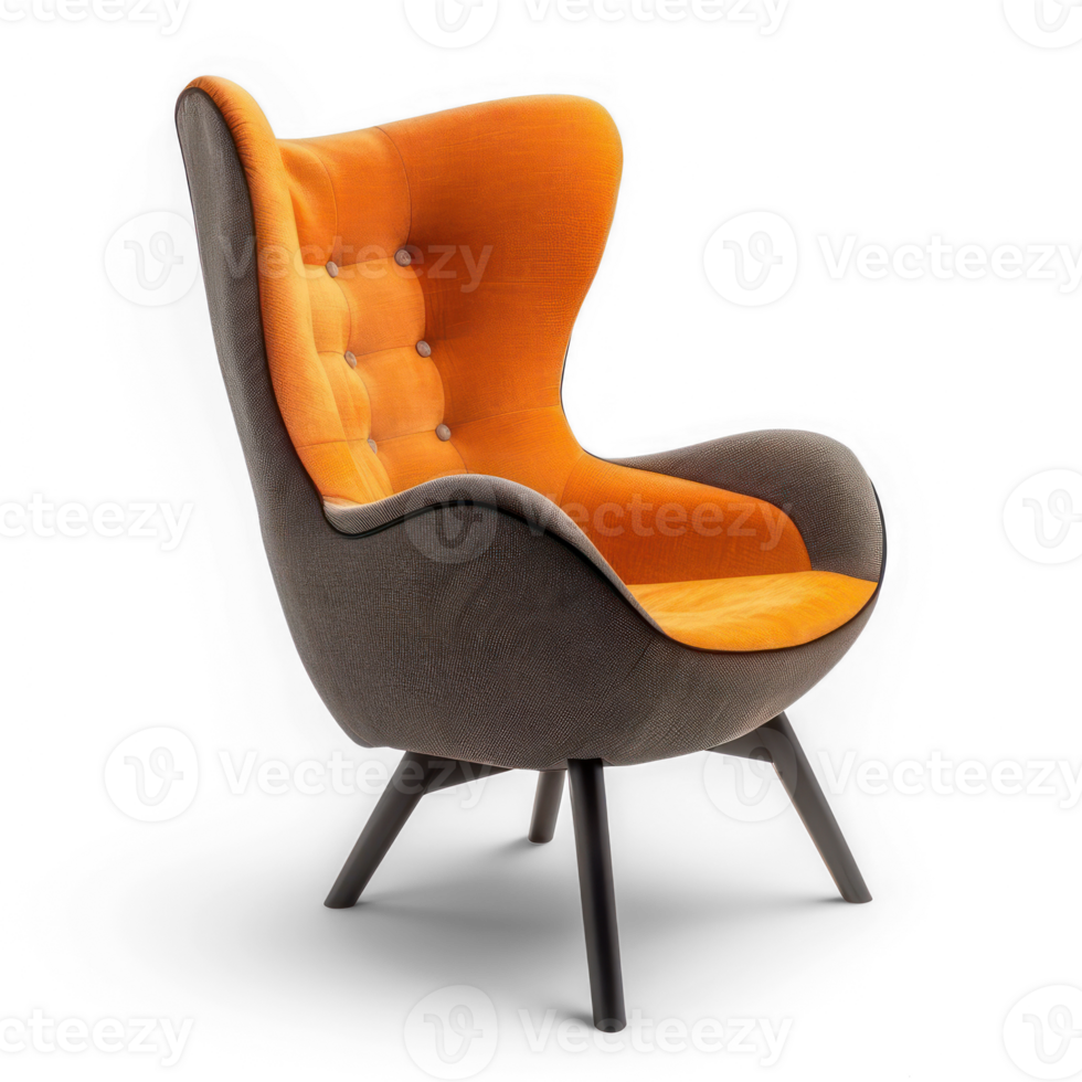 modern Armchair side view full length isolate on transparency background png