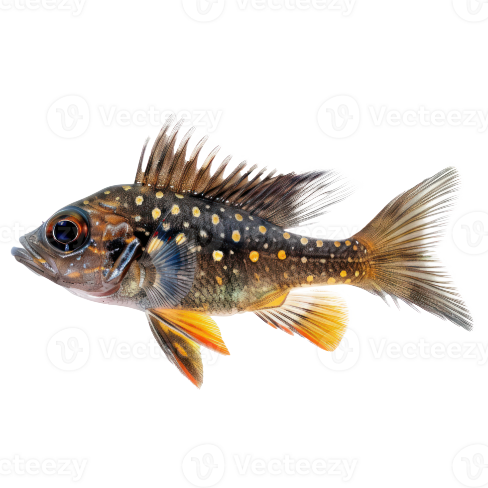Driftfish side view full body isolate on transparency background png