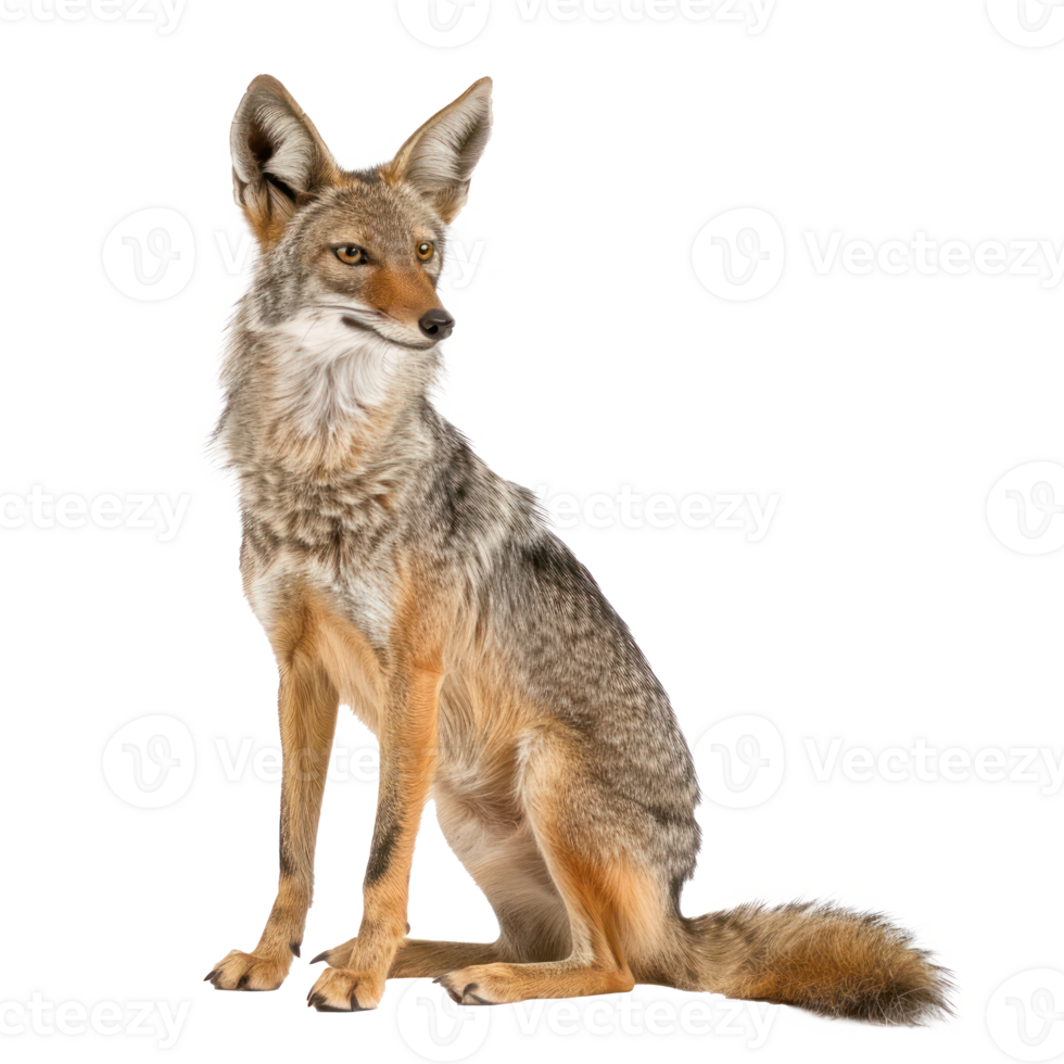 Jackal full body isolate on transparency background png