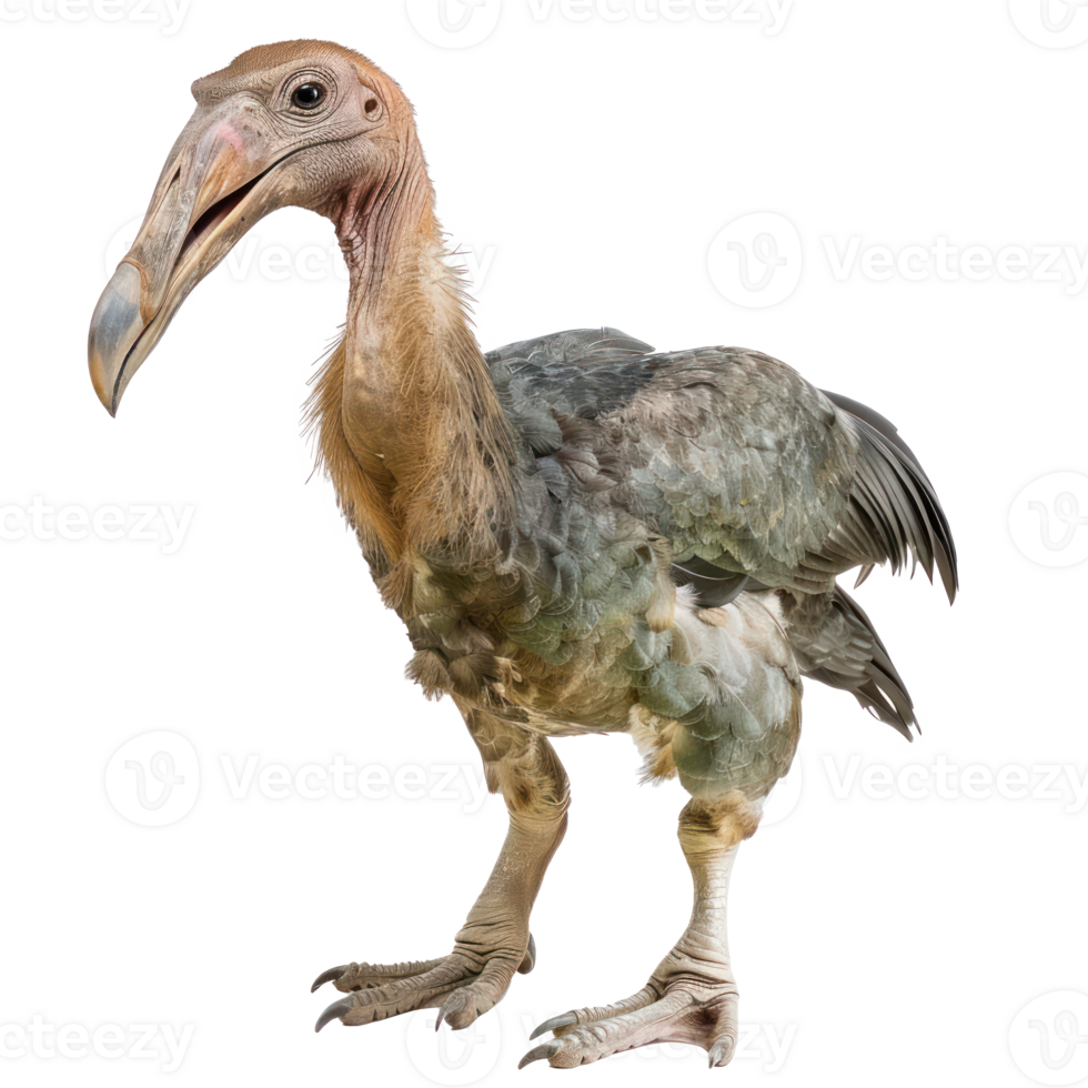 Dodo bird front view full body isolate on transparency background png