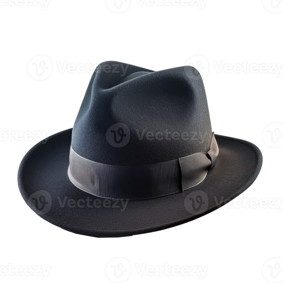 Fedora front view full length isolate on transparency background png