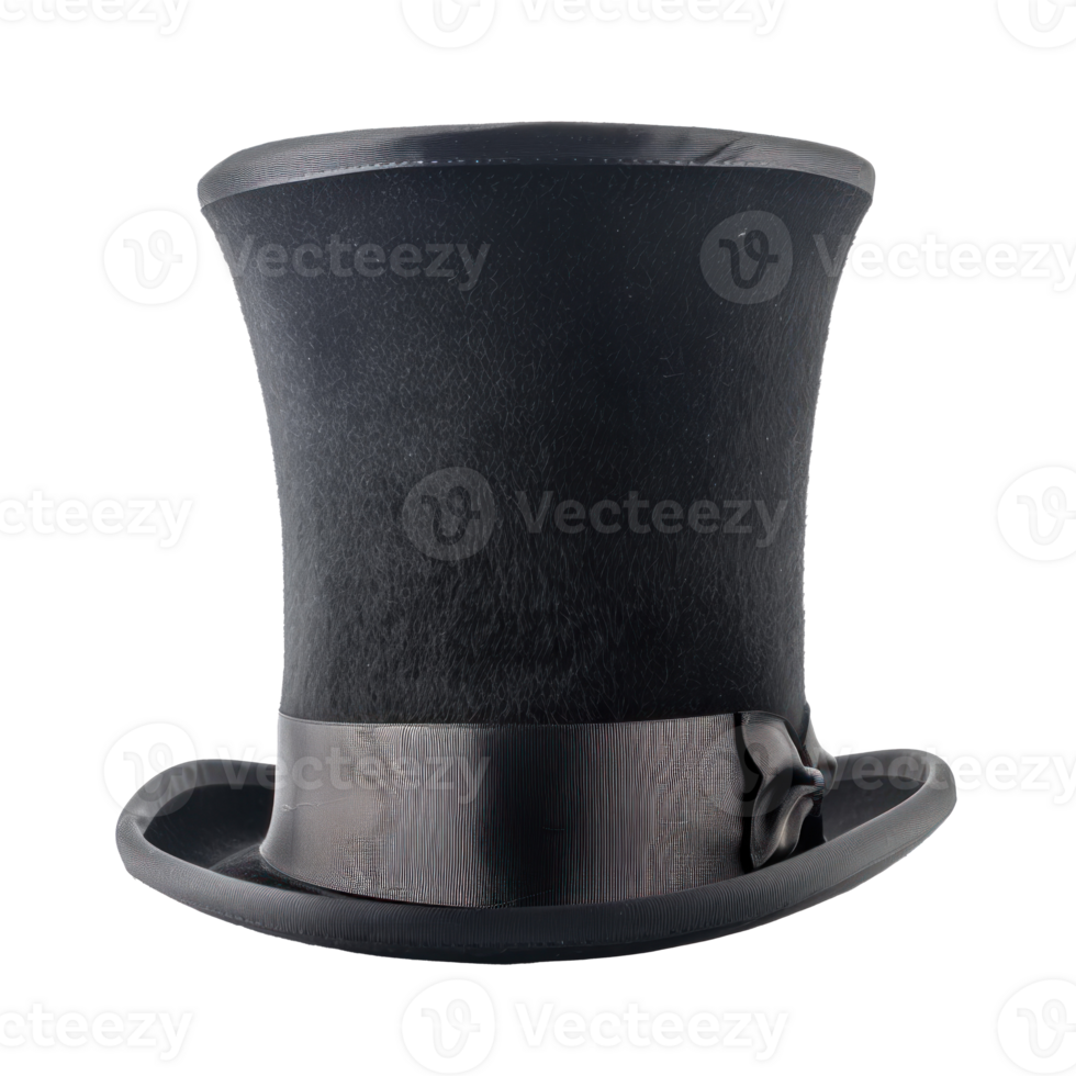 Top Hat front view full length isolate on transparency background png