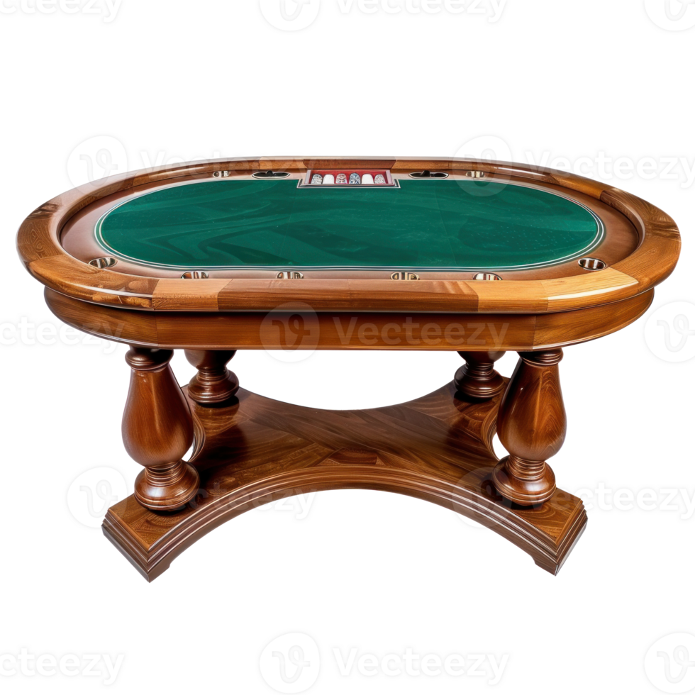 Poker Table isolate on transparency background png