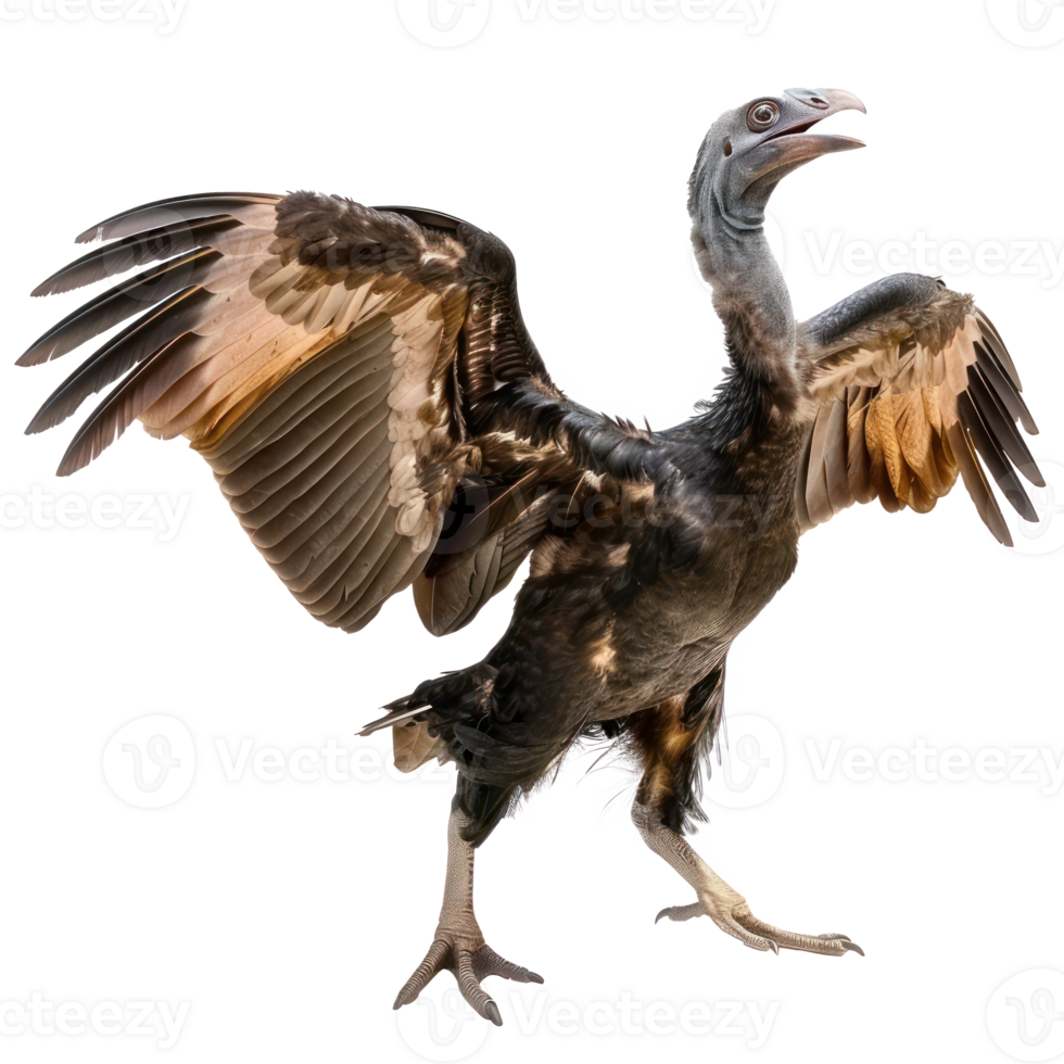 Dodo bird fly full body isolate on transparency background png