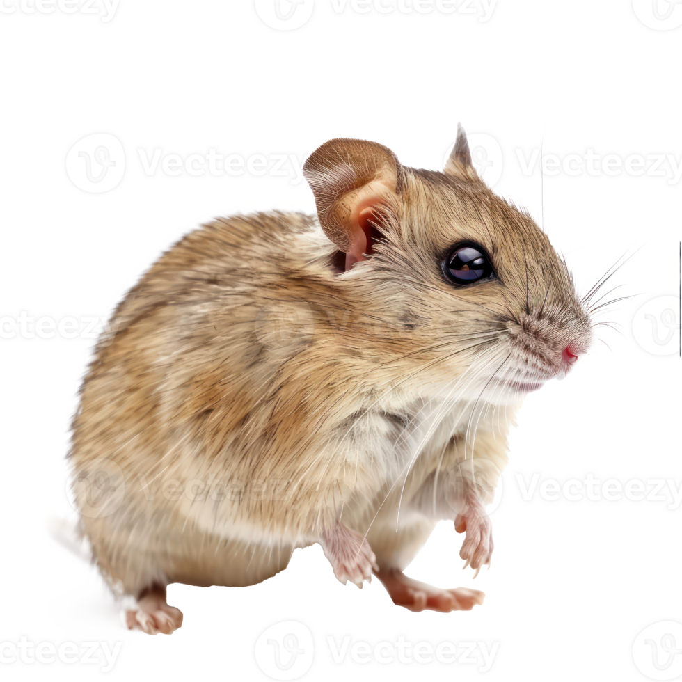 Gerbils pet full body isolate on transparency background png