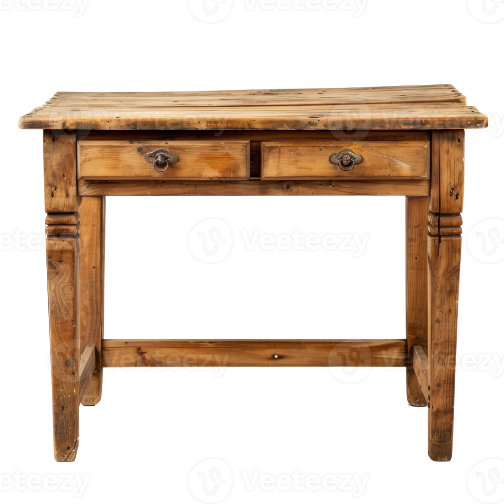 Writing Table front view full length isolate on transparency background png