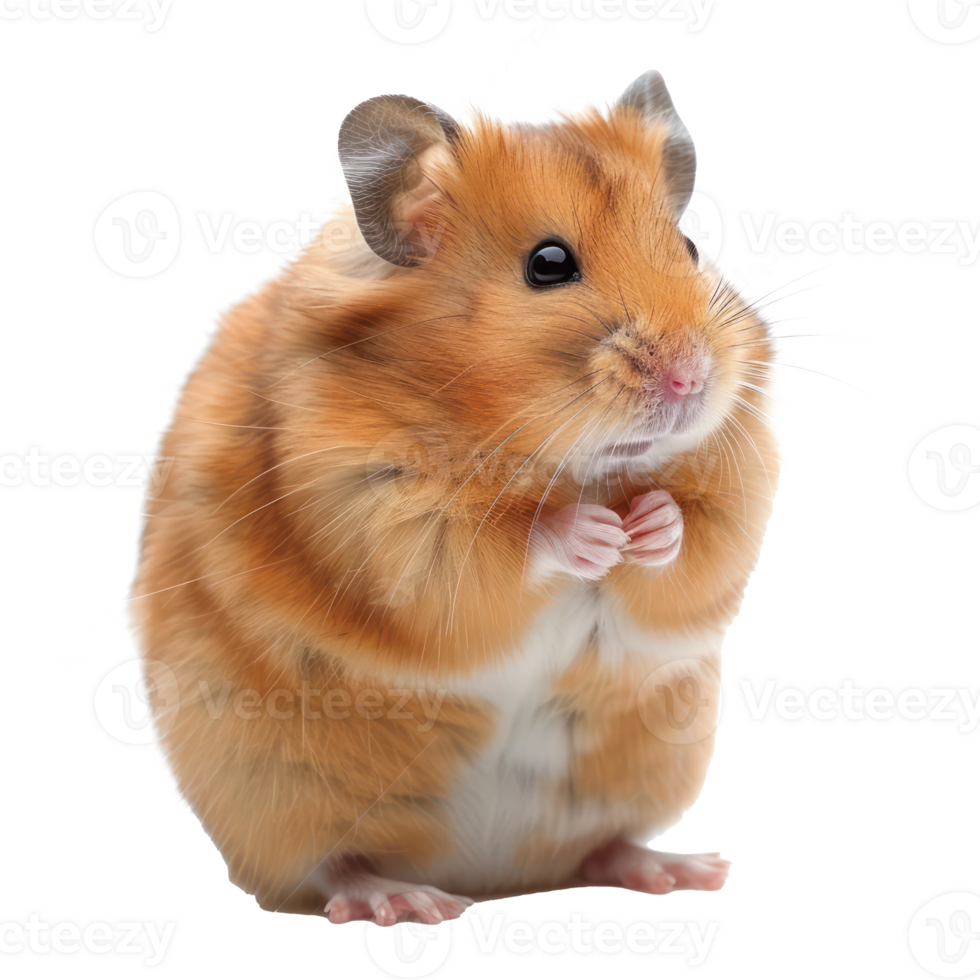 Hamsters pet side view full body isolate on transparency background png