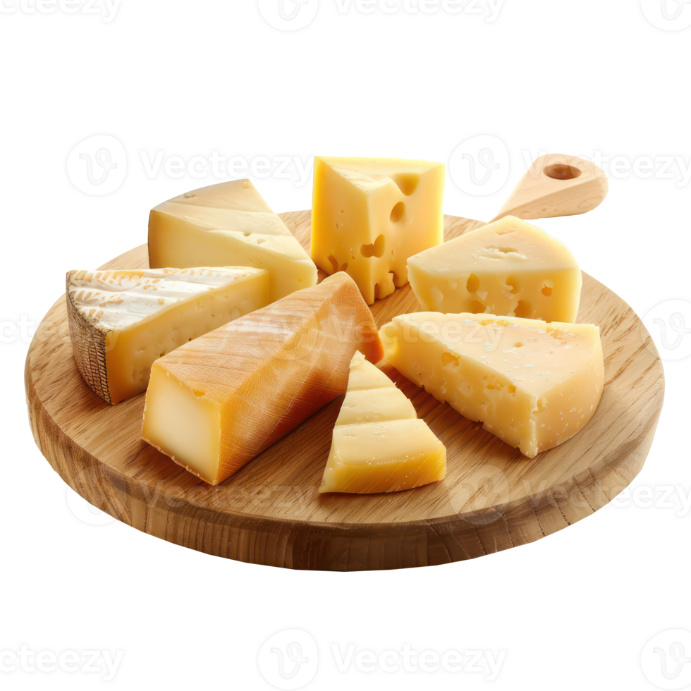 cheese plate front view full length isolate on transparency background png