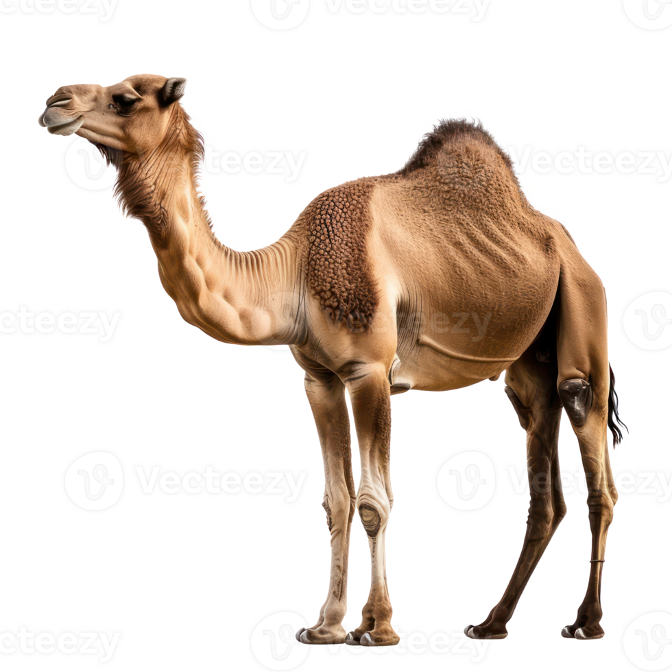 Camel full body isolate on transparency background png
