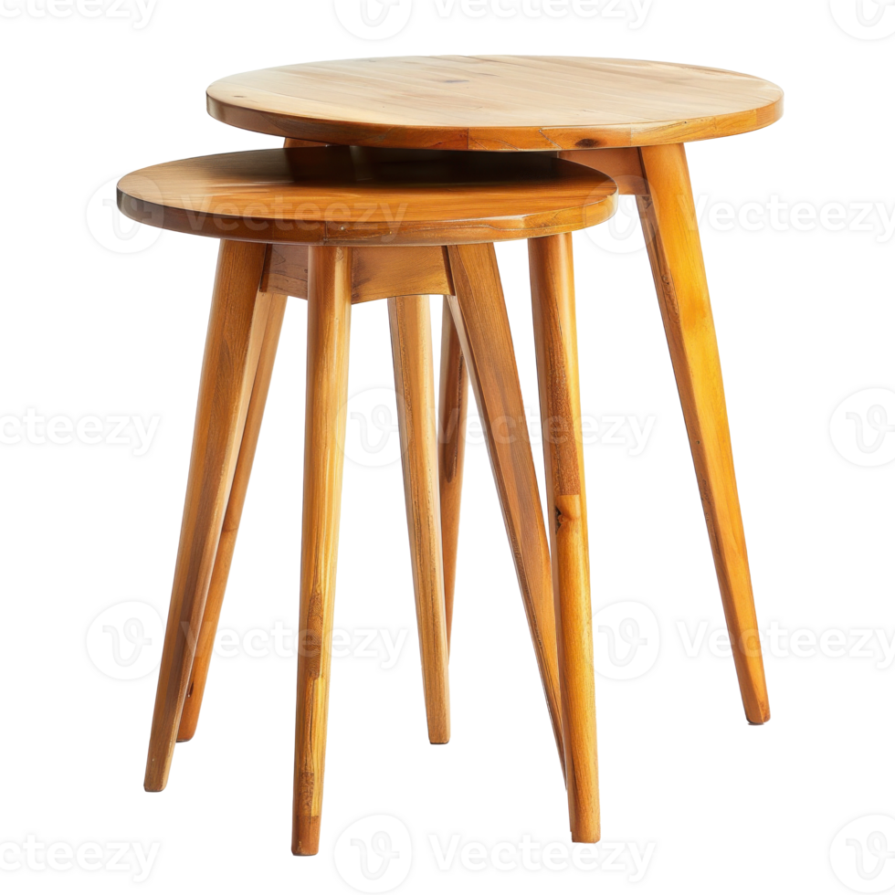 Nesting Table front view full length isolate on transparency background png