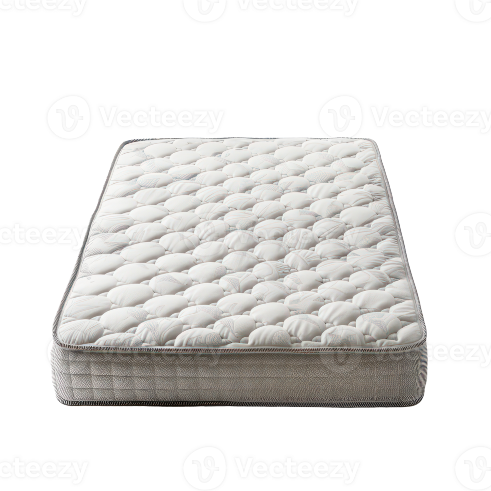 Modern Mattress top view full length isolate on transparency background png