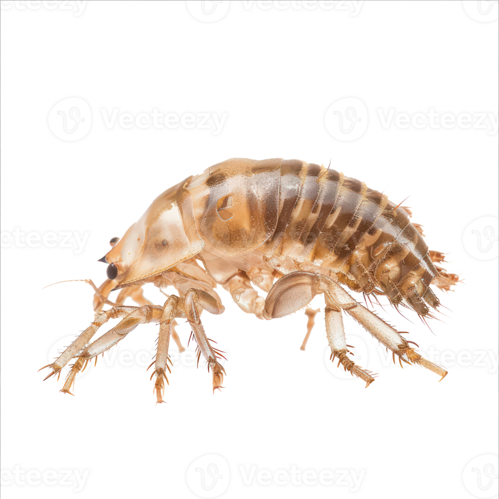 Lice side view full body isolate on transparency background png