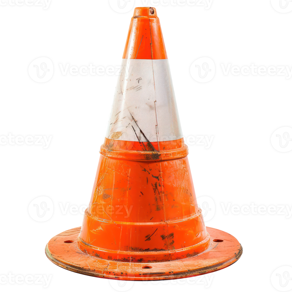 Traffic Cone isolate on transparency background png