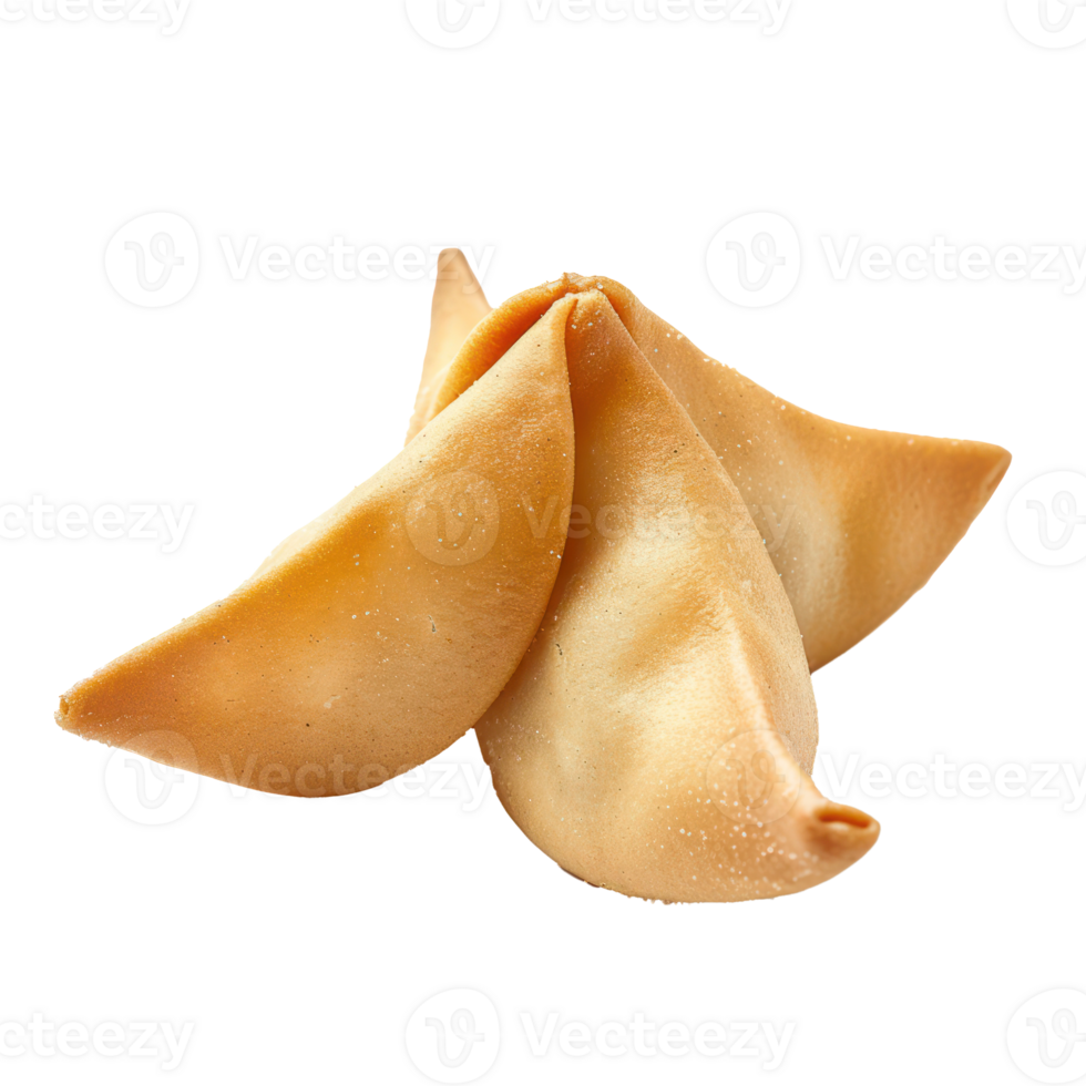fortune cookie front view isolate on transparency background png