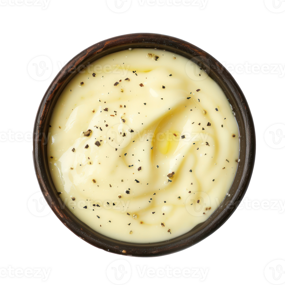 cheese sauce top view full length isolate on transparency background png