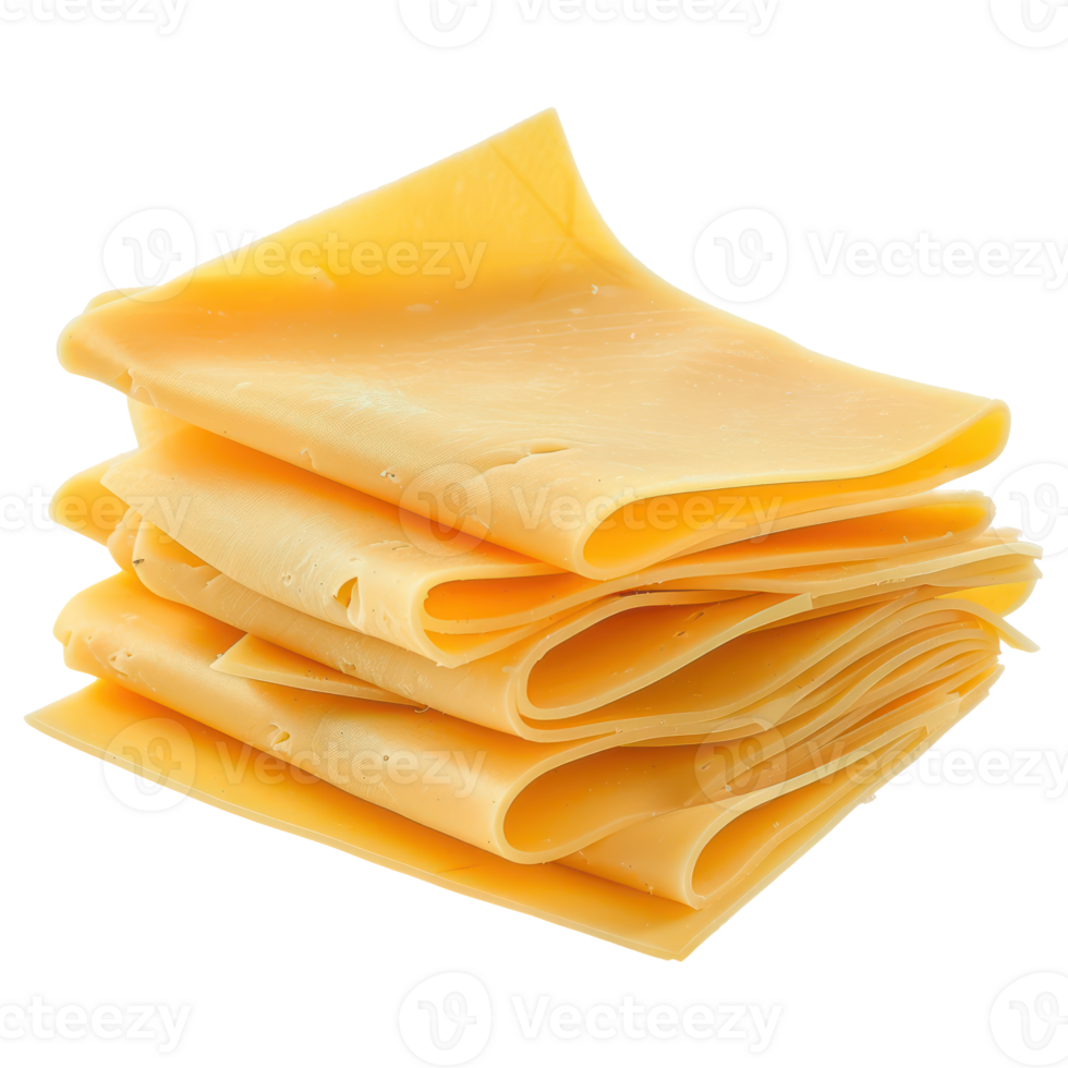 sliced cheese side view full length isolate on transparency background png