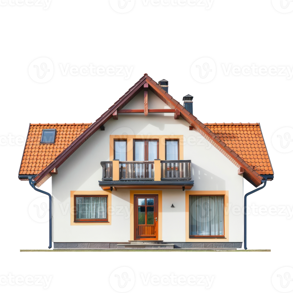 Single-Family Detached House isolate on transparency background png