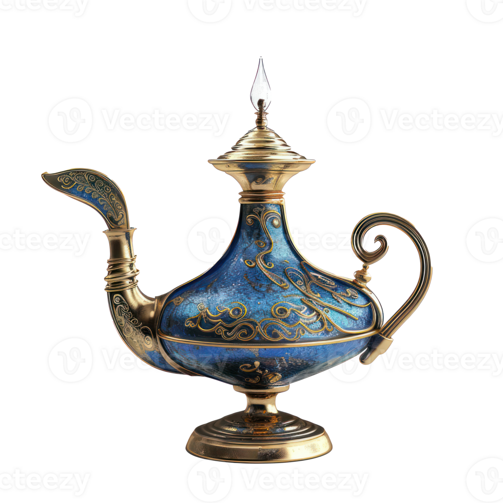 magic lamp isolate on transparency background png