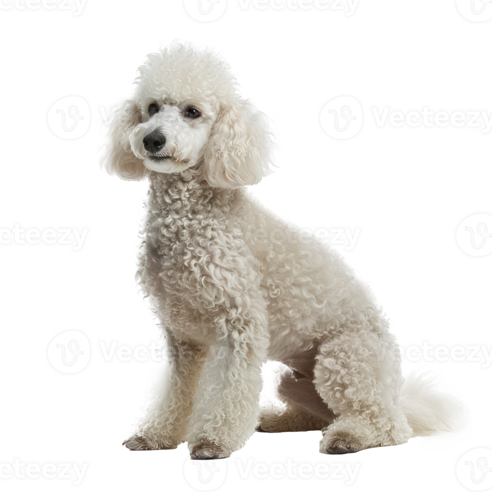 Poodles full body isolate on transparency background png