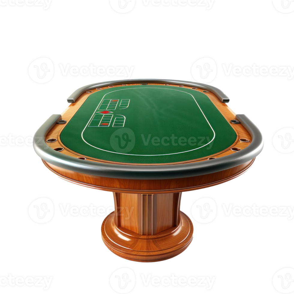 Poker Table isolate on transparency background png